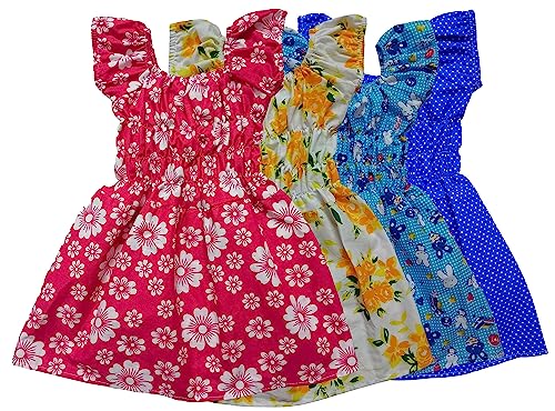 Image of EZ KID Baby Girl Regular Frock Pack of 4