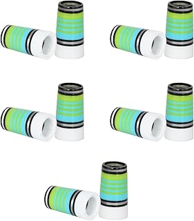 10 Pcs Golf Ferrules,Golfing Club Ferrules Colorful Golfing Iron Ferrules Fit 0.35Inch Tapered Steel Shafts