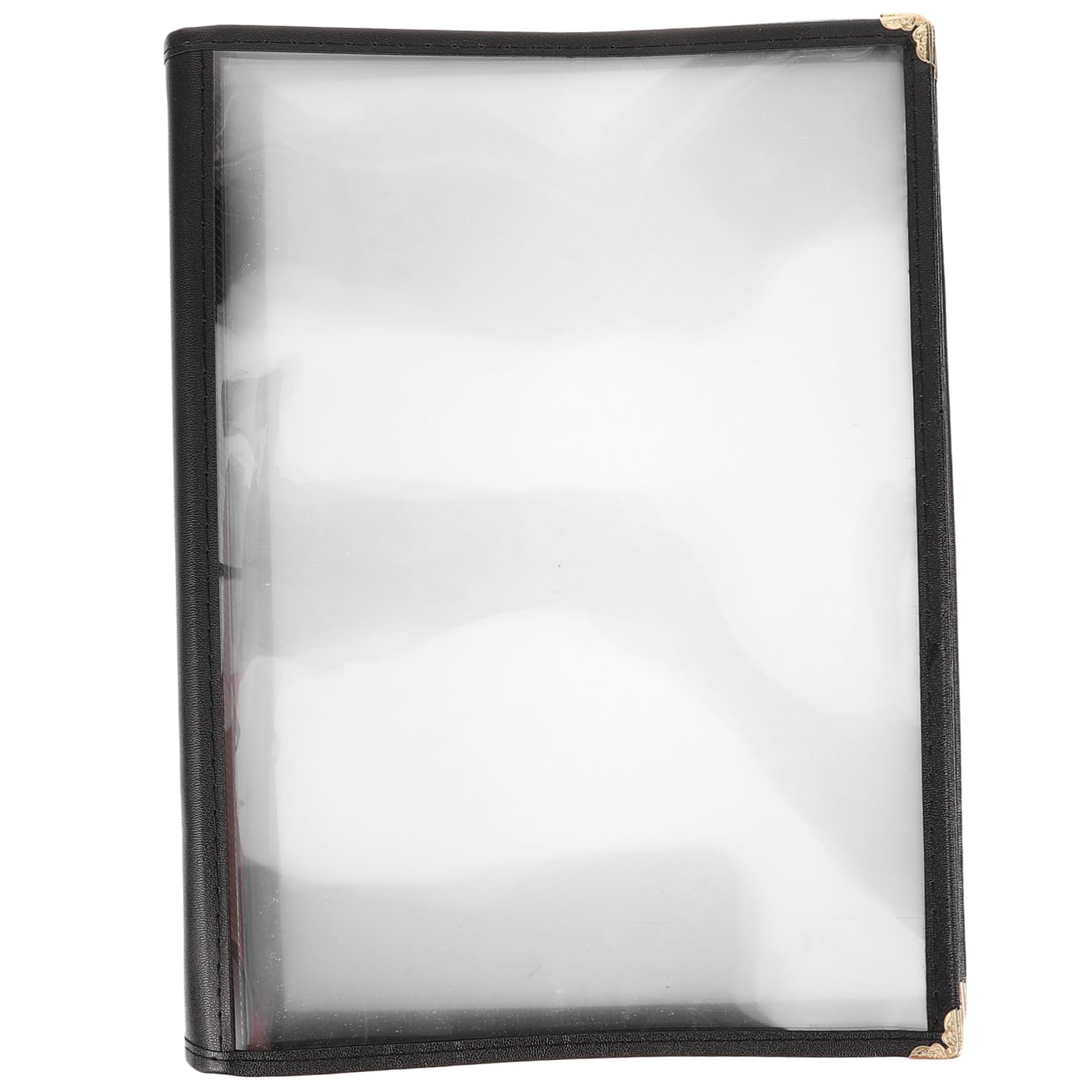 KICHOUSE Folders Hotel menu Book Personality Shell Drinks Simple Folder fine Display Board PVC Protective case Recipe Book menu Book Folder Adhesive Multifunctional menu Holder Book