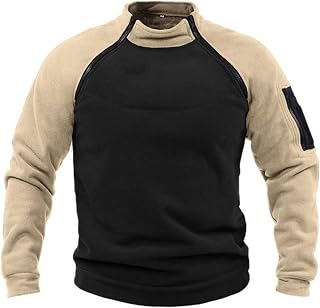 Beokeuioe Plush Hoodie Pullover Men's Hoodie Men's Sweatshirt Teddy Fleece with Pockets Men's Teddy Fleece Tactical Jacket Plush Fleece Jacket Winter