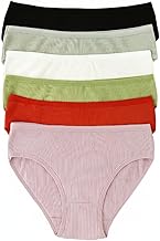Cotton Fabric Rib Panty,Multicolor Pack of 4,STREPDED ON Fabrics