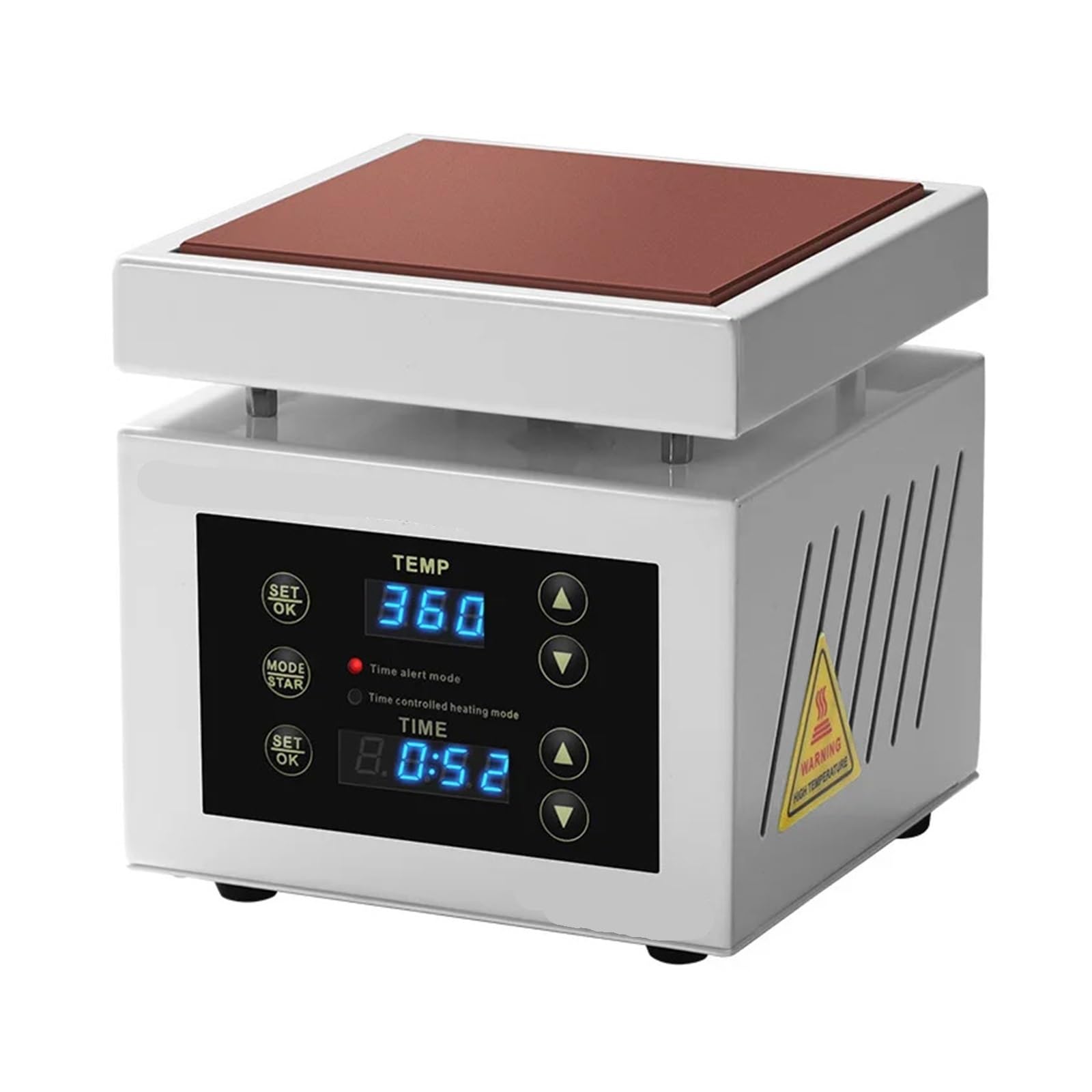 Mieszadło Magnetyczne, 100*100mm stacja grzewcza elektroniczna płyta grzejna stół platforma podgrzewania wstępnego 0 ~ 400 ℃ dla BGA PCB SMD LCD do telefonu naprawa ekranu dotykowego(Timer-controlled)