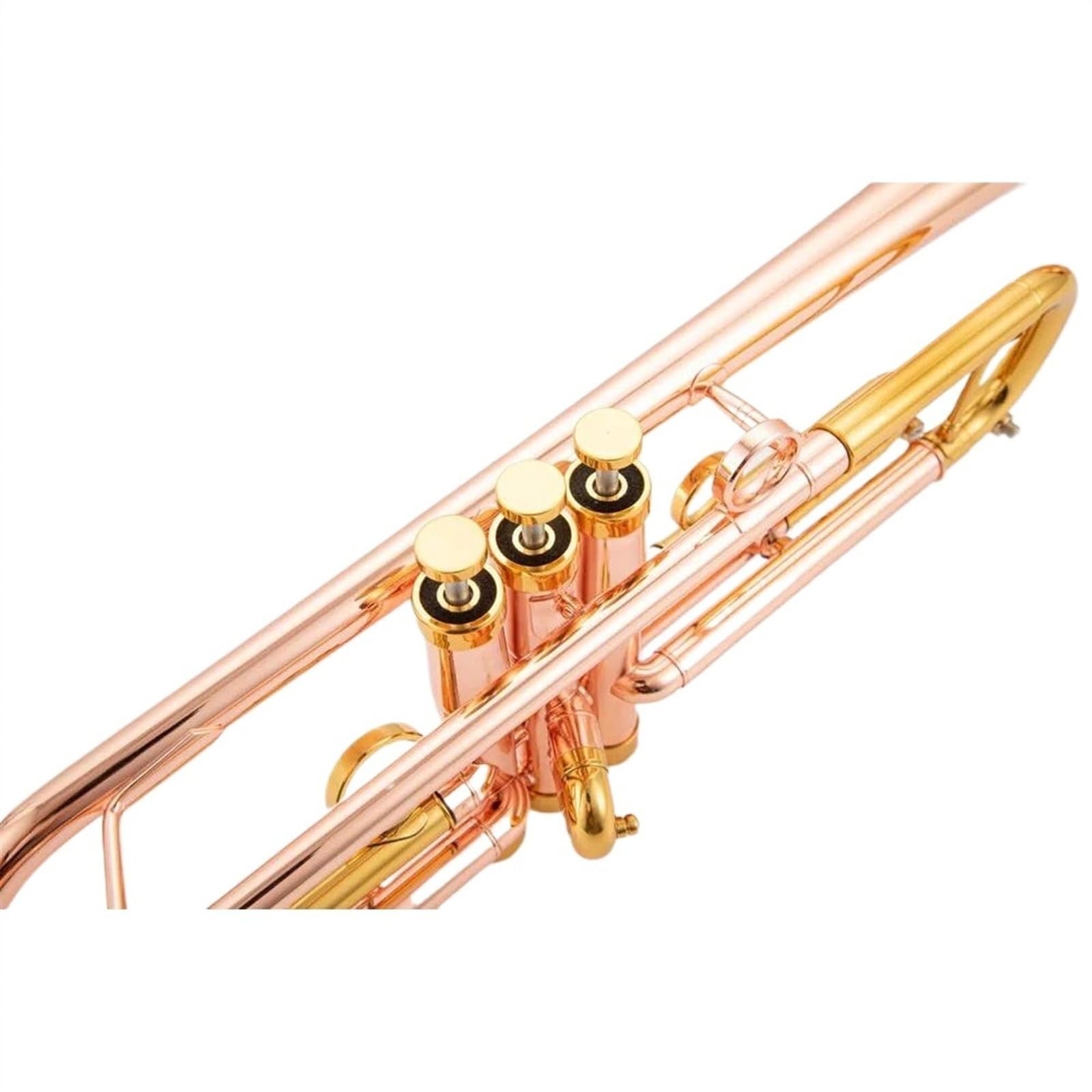 Standard Trąbka Trąbka Z Różowego Złota Miedź Vintage Klucz B Akcesoria Do Trąbki Profesjonalny Instrument Muzyczny Trąbka Dla Początkujących