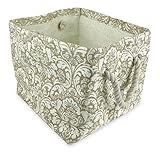 Home Essentials DII Woven Paper Textured Storage Basket, Collapsible & Convenient for Office, Bedroom, Closet, Toys, Laundry - Small, Taupe Damask
