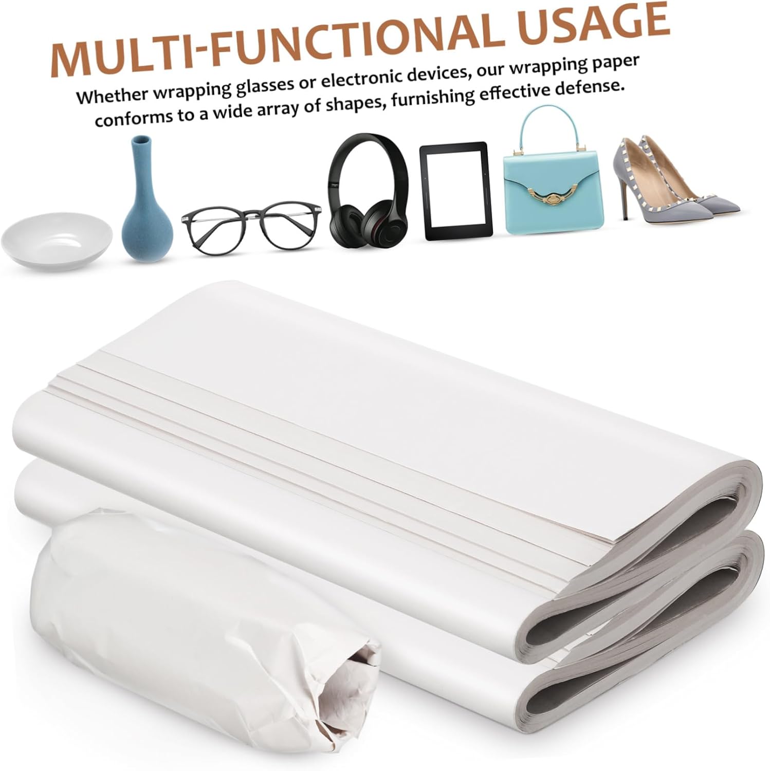 Zerodeko Newsprint Packing Paper Sheets for Moving and Shipping 100-Sheet Recyclable Paper Fragile Item Protection and Wrapping Supplies for Moving Boxes and Glassware