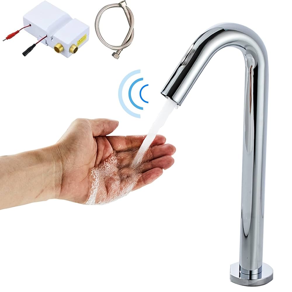 センサー水栓 ブラック 電池式 自動水栓 Amazon | 自動水栓 センサー水栓 電池式 後付け 35mm-45mm 洗面