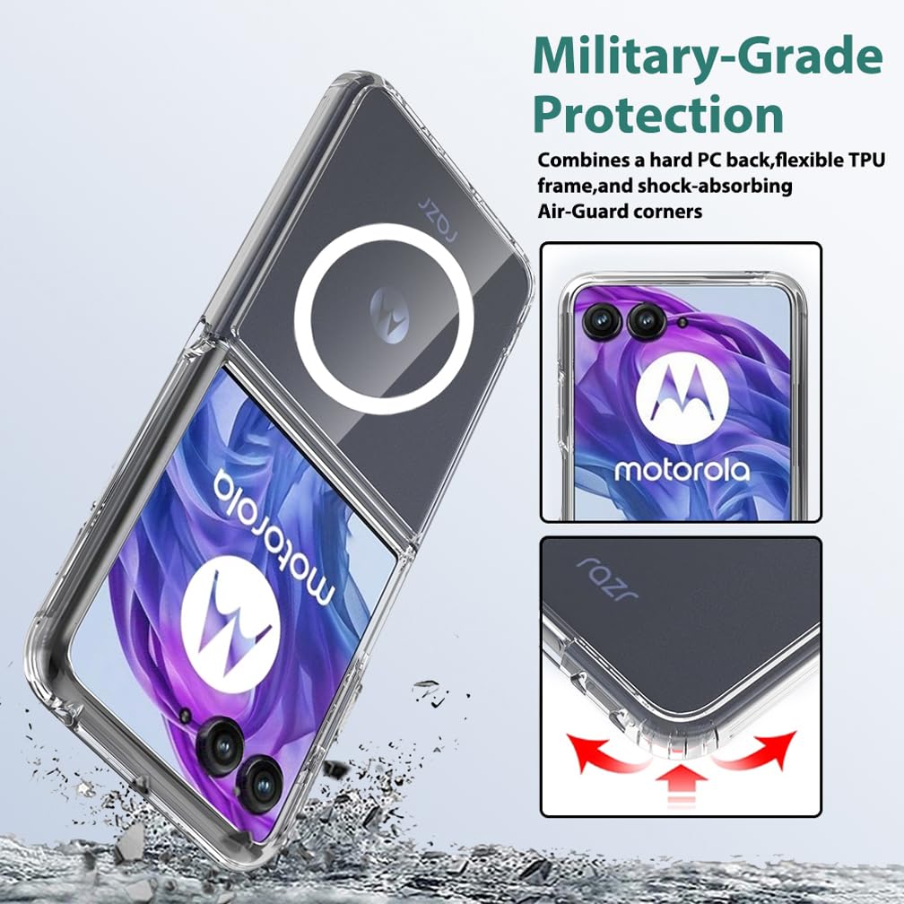 Custodia In Pelle Per Motorola Razr 50 Ultra Con Protezione