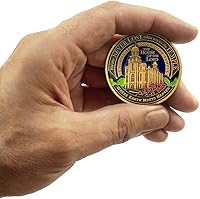 Vista 6 de Armor Coin & Emblem - Medallones del templo LDS Logan Utah con caja de lata de lujo y paño de pulido adicional, juego de 2 medallones