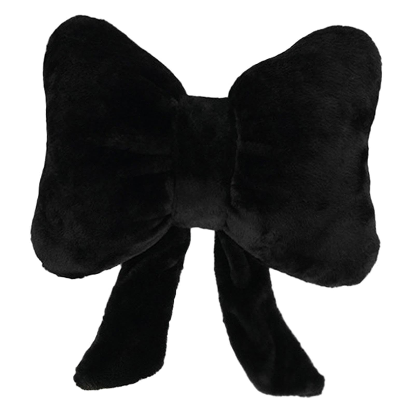 Jazzy Pearls®Plush Bow Throw Pillow Aesthetic Versatile Ornament for Dorm Car Living Room Black|Home & Garden|Home Décor|Pillows