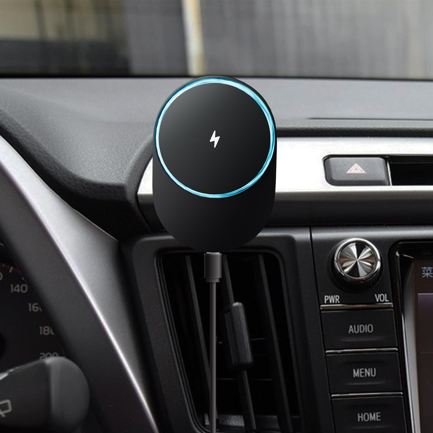 KUCOK for MagSafe RAV4 Mount Charger, Exclusive fits for 2013-2018 Toyota RAV4, Compatible with iPhone 15/14/13/12/Mini Series, Intelligent Heat Dissipation Fast Charging 15W