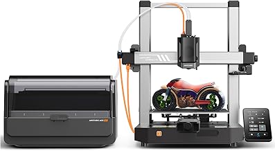 Anycubic Kobra 3 V2 Combo 3D Drucker, 4-Farben-Druck, Verbesserte Auto Leveling, Bis zu 600 mm/s, Mit Kamera KI-Überwachung, Aktive Filamenttrocknung, Druckgröße 255 x 255 x 260 mm