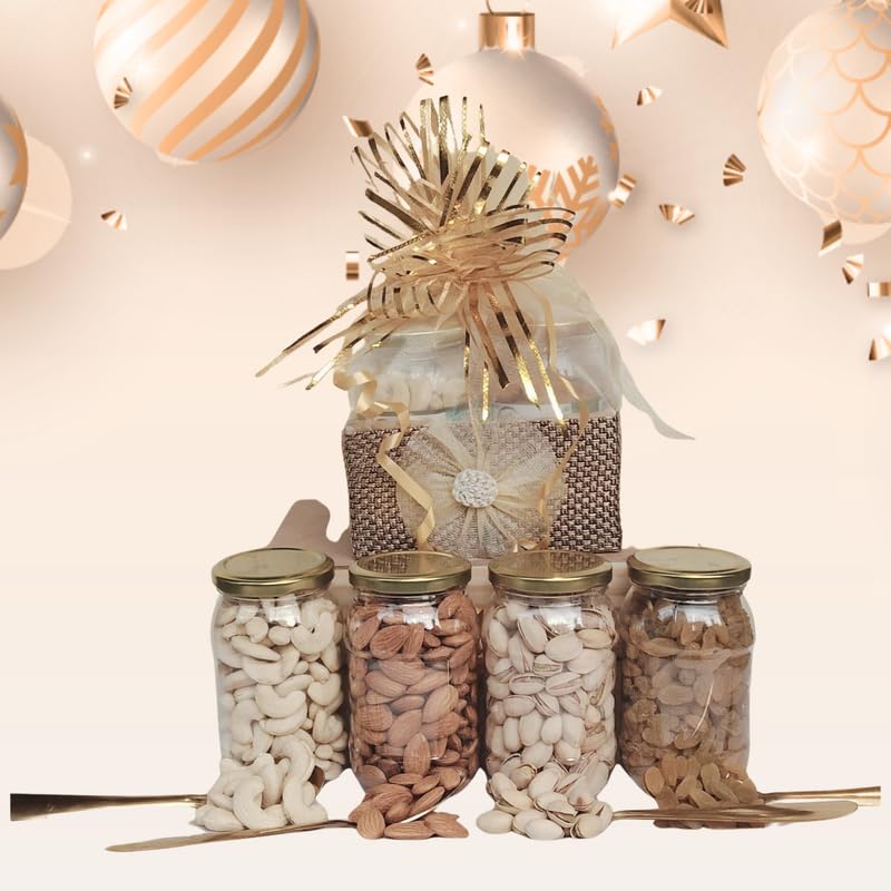 Image of NUTRI MIRACLE Thanksgiving Dry Fruits Gift Box | Celebration Hamper for Festive Sharing