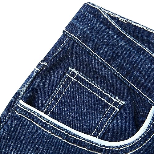 Jeans classiques multi-poches slim-fit de qualité supérieure