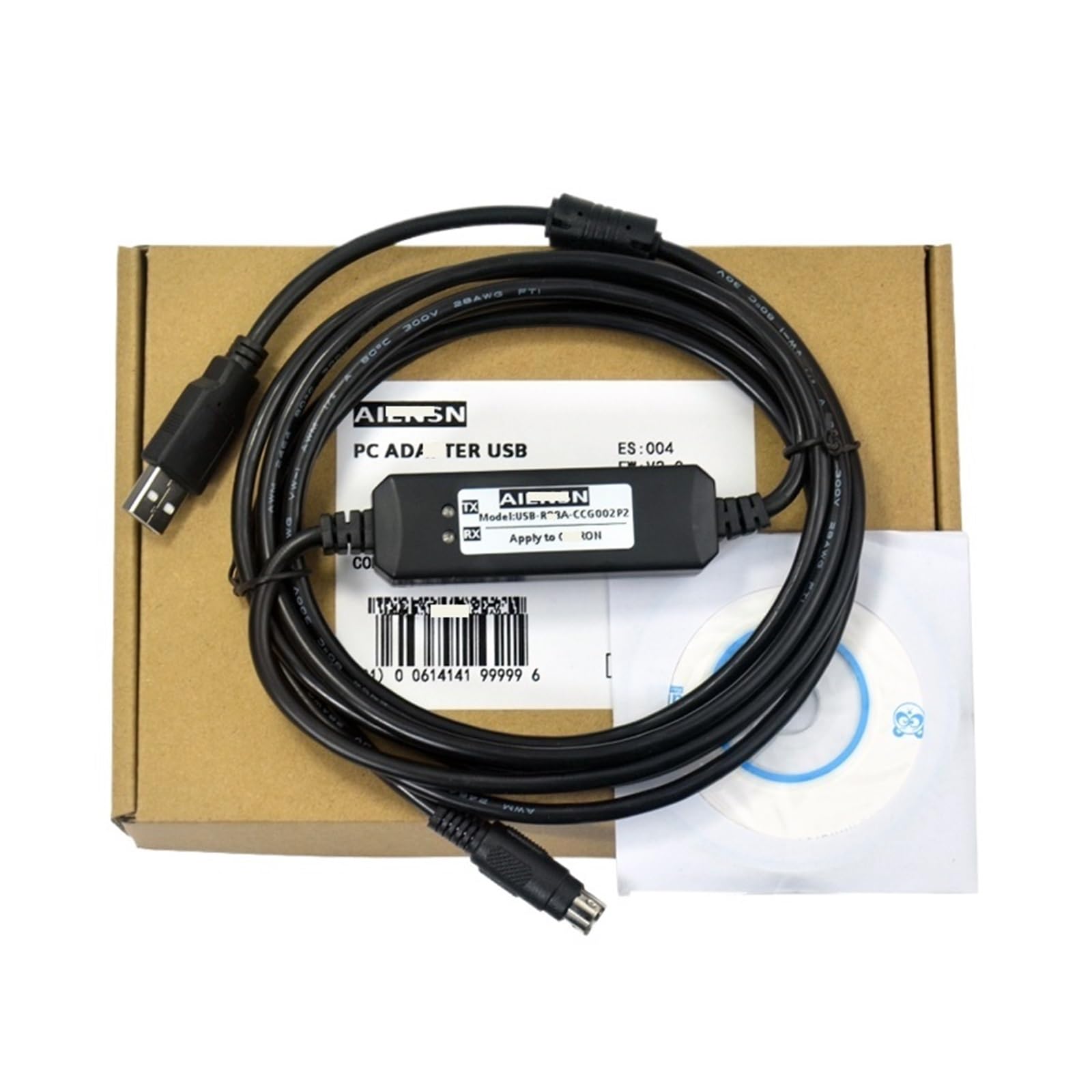 Huayongss One Color Applicable To R88d R7d-Bp Servo Debugging Cable Data Usb Download Line R88a-Ccg002p2(A-300Mm)