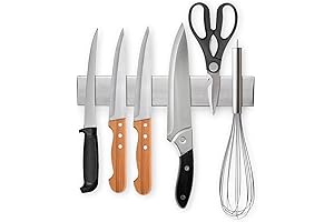 Ninolny 10-Inch Magnetic Knife Strip: Wall-Mounted Kitchen Wizardry