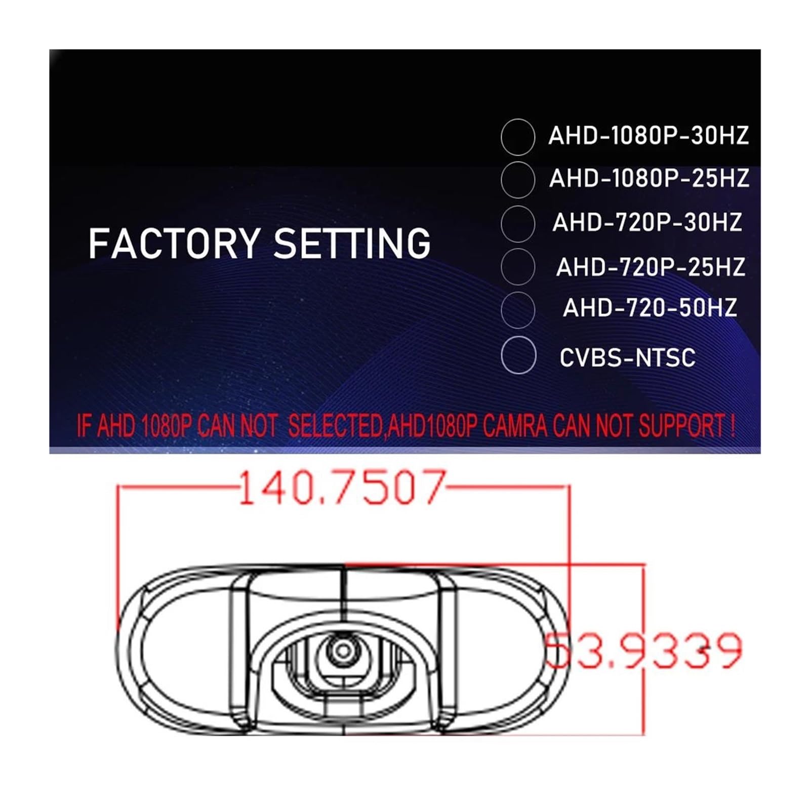 Kit de cámara de Marcha atrás para Hyundai H1, cámara de visión Trasera inalámbrica con Infrarrojos, AHD 1080P y 940 IR.