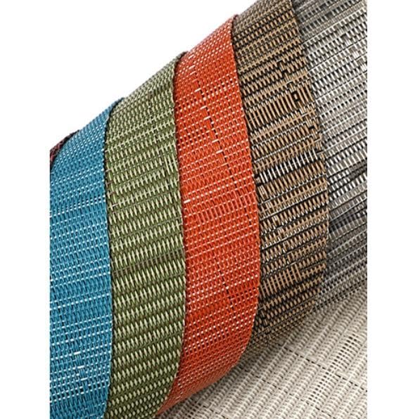 Juego de 6 manteles individuales ovalados lavables de PVC con aislamiento térmico y tejido cruzado antideslizante para mesa de cocina y comedor