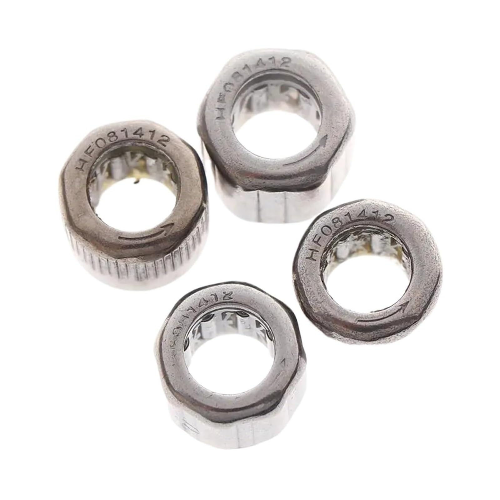 Roulement, 2 pièces de roulements HF081412, bague extérieure octogonale/Hexagonale externe/Surface lisse/roulements à aiguilles unidirectionnels moletés externes(D type)