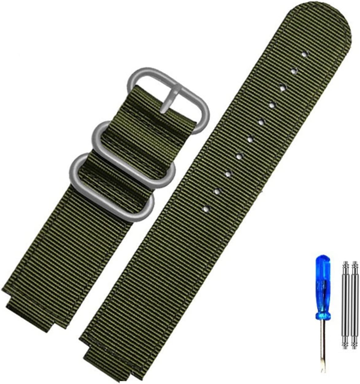 24 * 16mm Nylon Watch Strap Compatible With Timex T2N721 T2N720 739 TW2T6300 Black Band Watchband With Screw Rod And Tools Waterproof