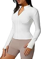 Jaqueta feminina de treino com zíper, slim fit, ioga, com bolsos, camiseta de corrida atlética, orifícios para polegar, academia