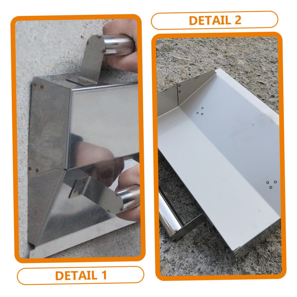 Frattazzo in Acciaio Inox Argento per Finitura e Rasatura Muri | Testa Raschiante ad Alta Precisione Resistente alla Ruggine Facile da Pulire , Uso Multiplo per Lavori Murari