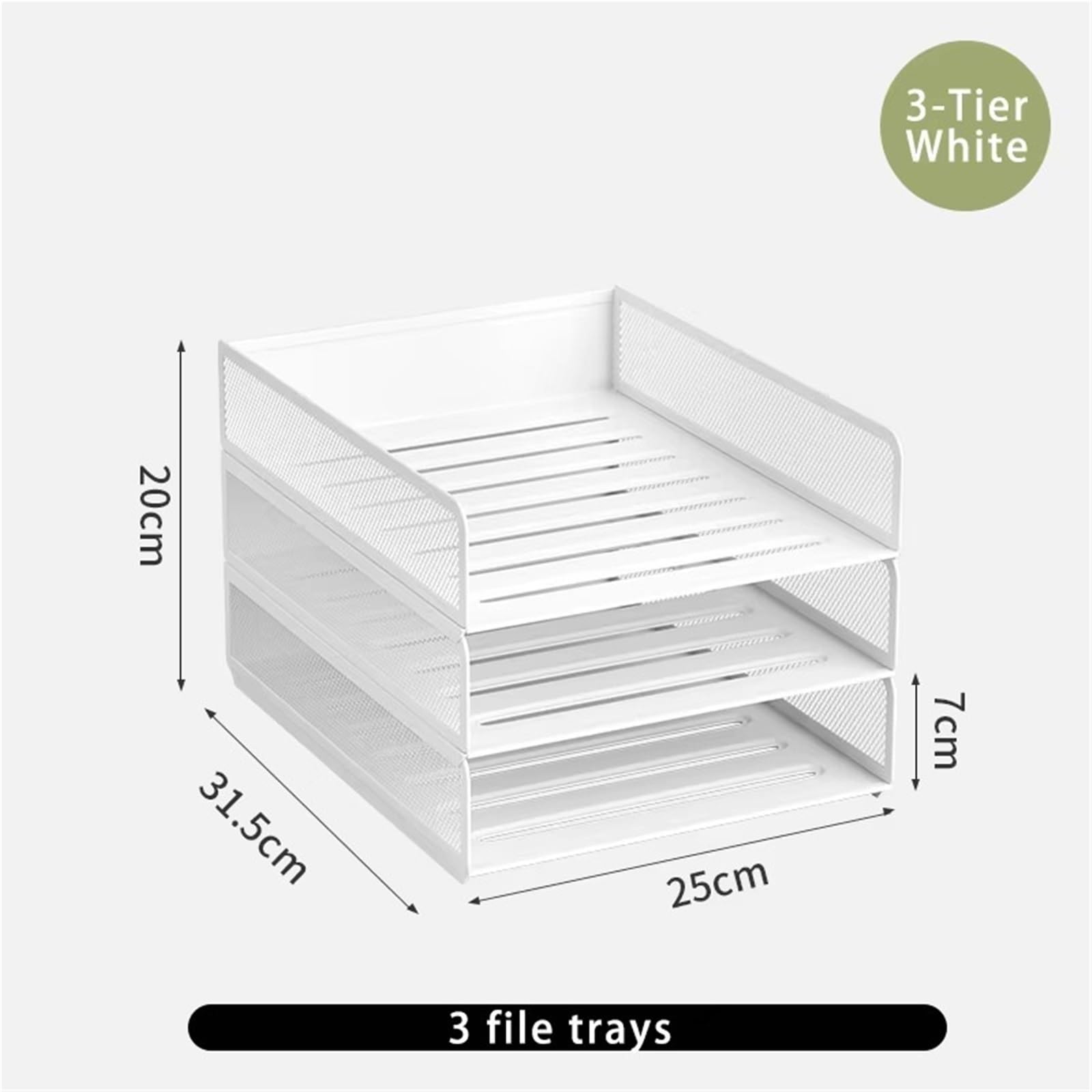 Briefablage Metall-Desktop-Datei-Organizer