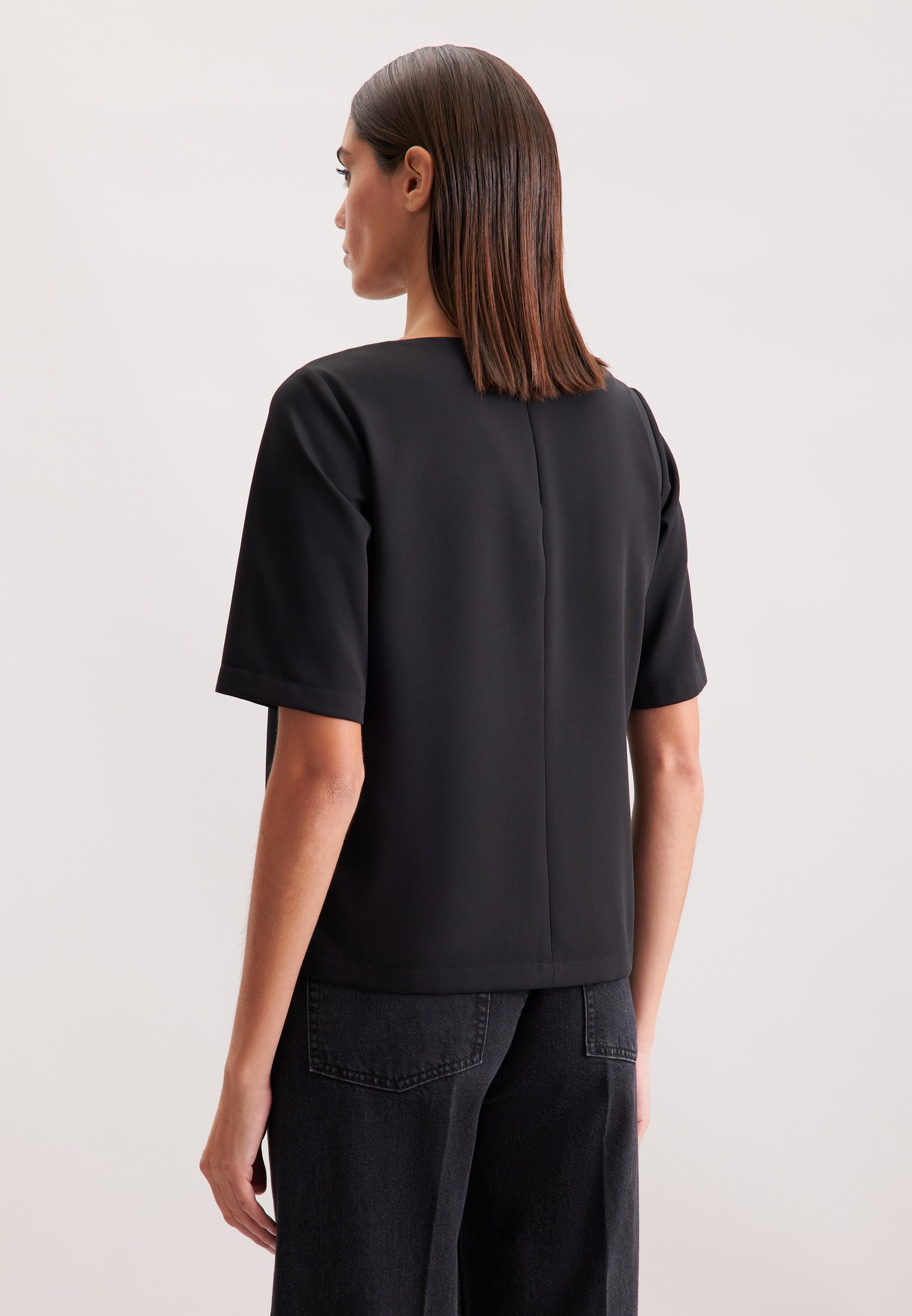 Seidensticker Damen Regular Fit Kurzarm Bluse Bluse