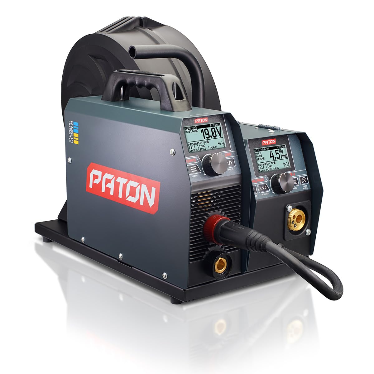 PATON ProMIG-200-15-2 200A spawarka MIG MAG, MMA i TIG 3 w 1, 230V, podajnik drutu 15-2, spawarka MIG bez gazu z funkcją pulsacyjną, spawarka inwertorowa, spawarka cyfrowa