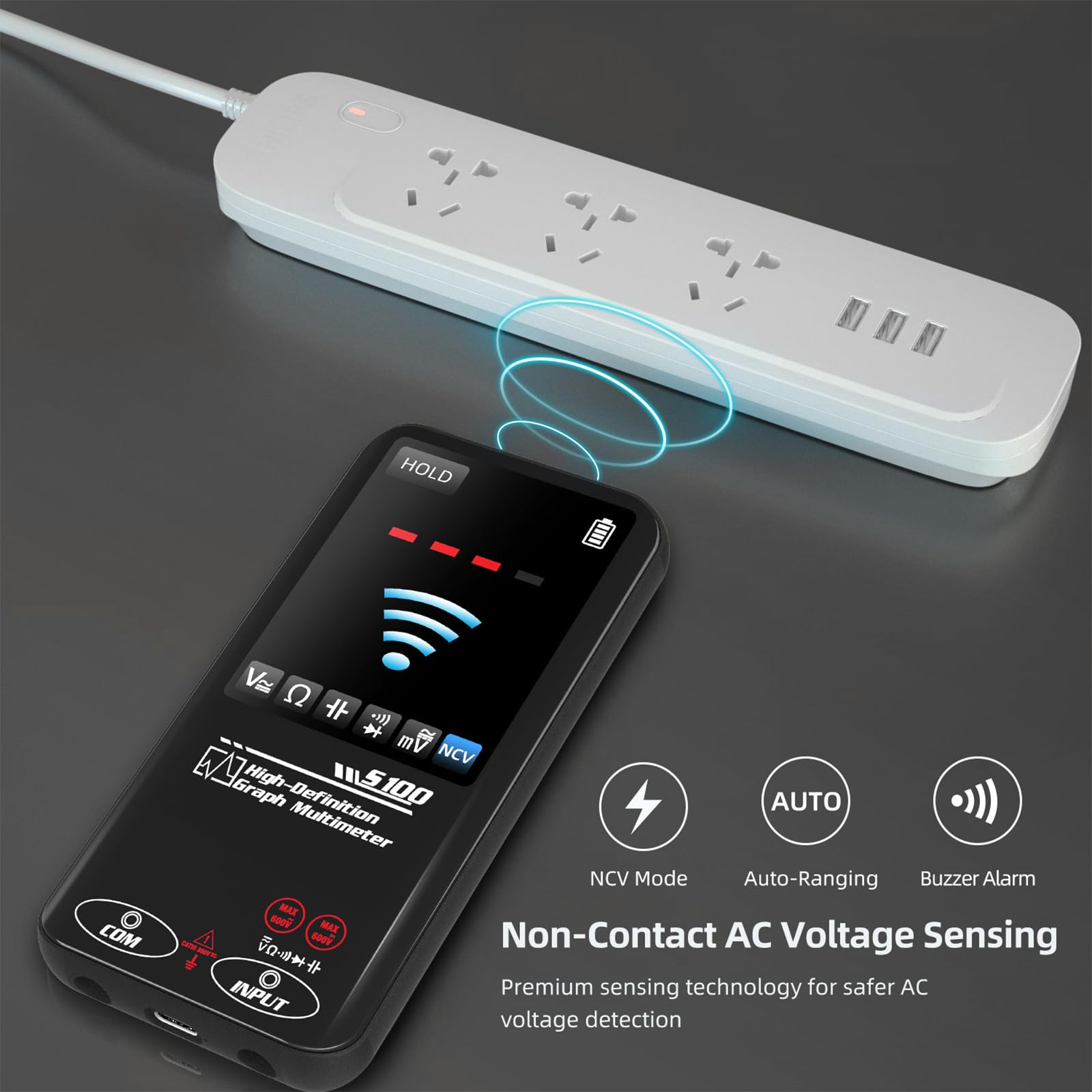 Misuratore elettrico portatile di misura di Digital con grafico a colori
