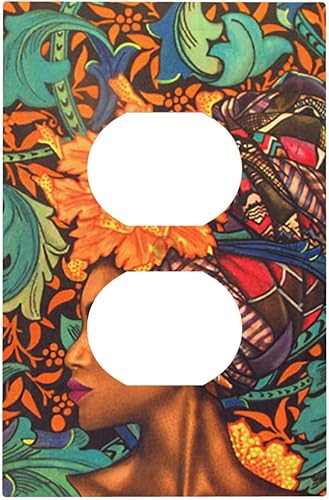 Miniatura 86 de 70s Retro Sun 1 Gang Outlet Covers Dúplex Receptáculo Hippie Hongo Placa de pared Decorativa Boho Sol Sunrise placa frontal Placa de interruptor