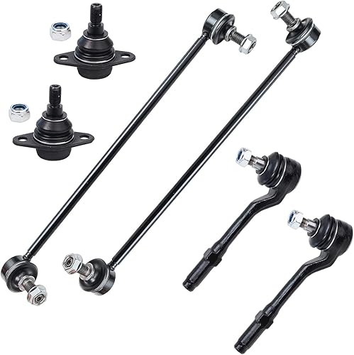 Miniatura 332 de Detroit Axle - Kit de brazos de control delanteros de 8 piezas para Dodge Ram 1500 2006-2008 5-Lug, 2 brazos de control superiores con rótulas, 4