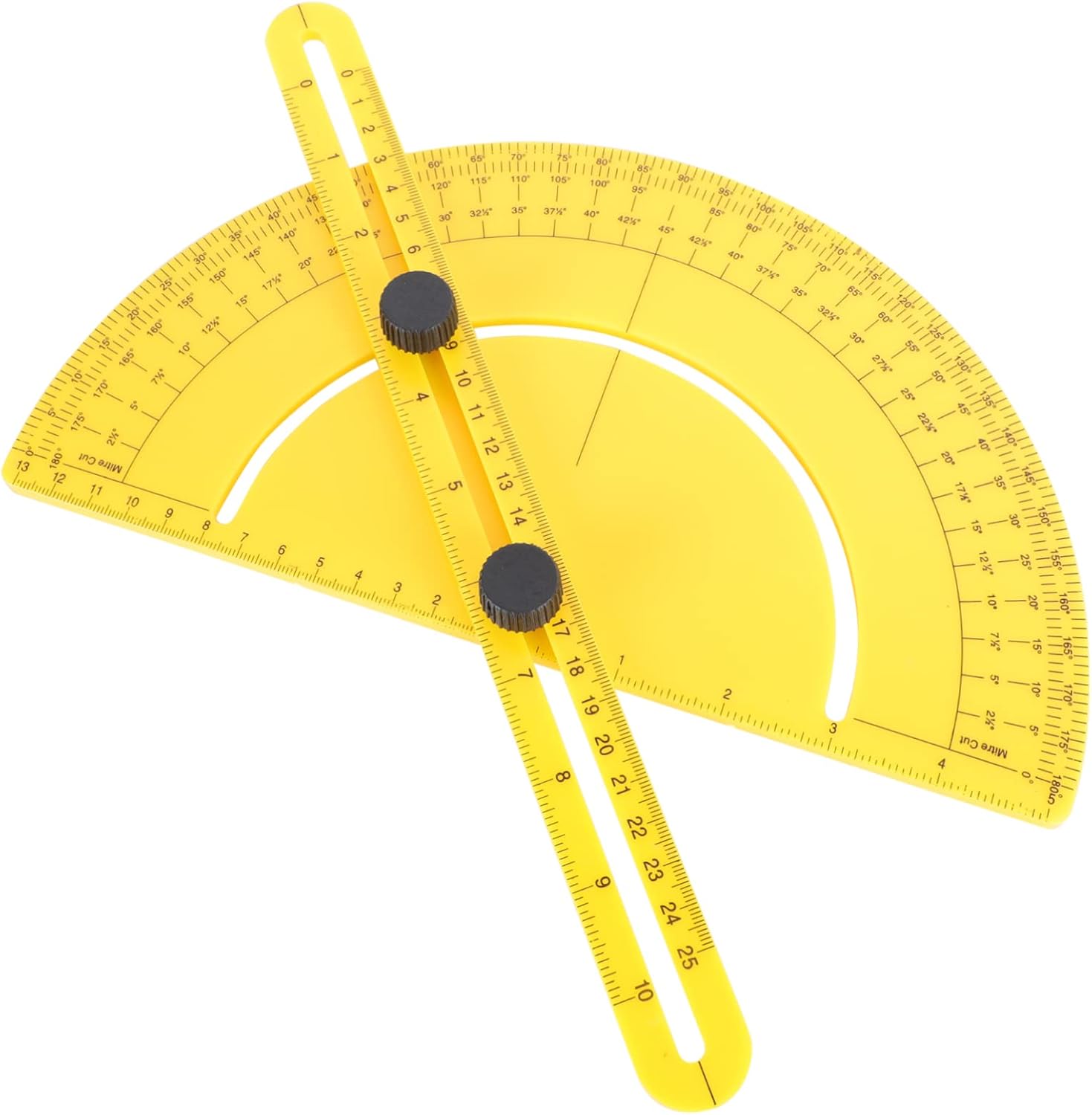 Housoutil Multipurpose Tool 180 Universal Goniometer Metal Protractor