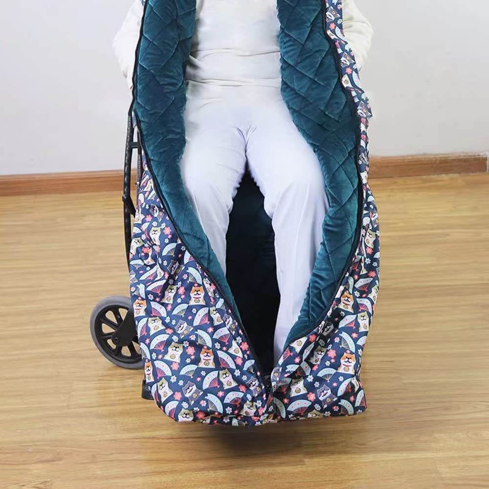 Manta Cálida para Silla De Ruedas para Adultos, Cubierta Acogedora para Silla de Ruedas, Manta para Silla de Ruedas, Plegable, Impermeable, Funda para Silla de Ruedas