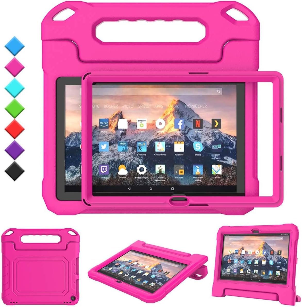 TOEVEK Kids Case for Amazon Fire 10 Pro/HD 10/10 Plus