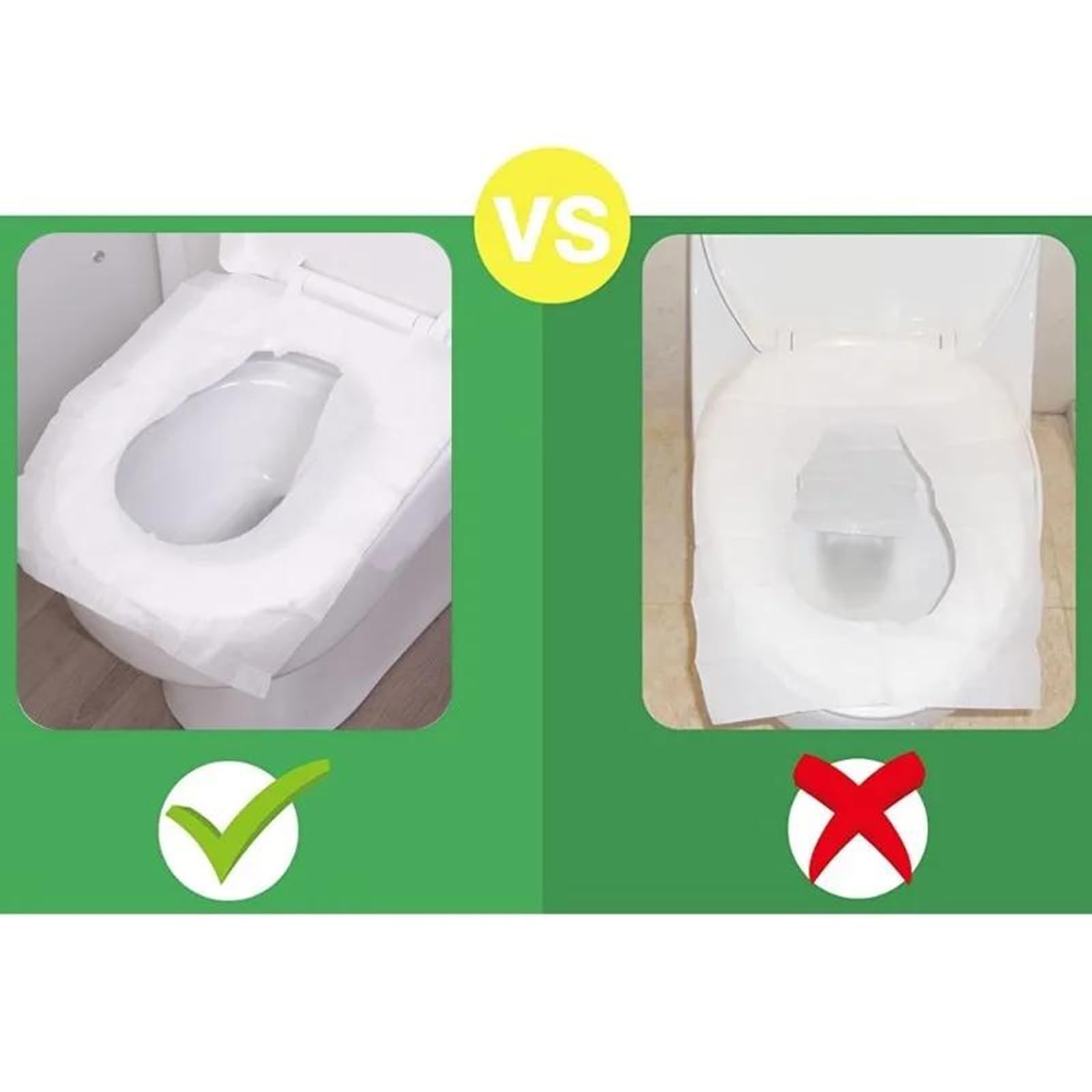 50 Stück Einweg-Toilettenauflagen – Blau, 425 X 360 Mm, Aus Zellstoff, Wasserlöslich, Einzeln Verpackt, Für Zuhause, Reisen, Hotels & Krankenhäuser – Hygieneschutz Unterwegs