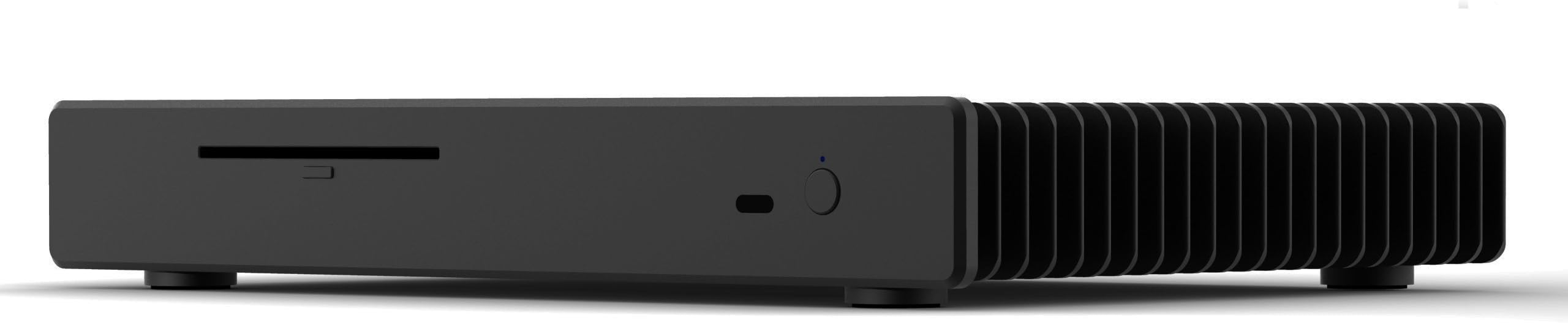 PHT, FLS-04-Black. Low Profile HTPC Aluminum Chassis w/Free Set of Short Pipes