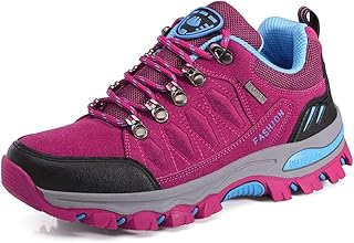 Chaussures de Randonnée pour Femme Baskets Basses Chaussures de Randonnée Légères pour l'extérieur Antidérapantes Convient pour Le Camping et la Randonnée Noir Gris Violet Rose 36-42EU