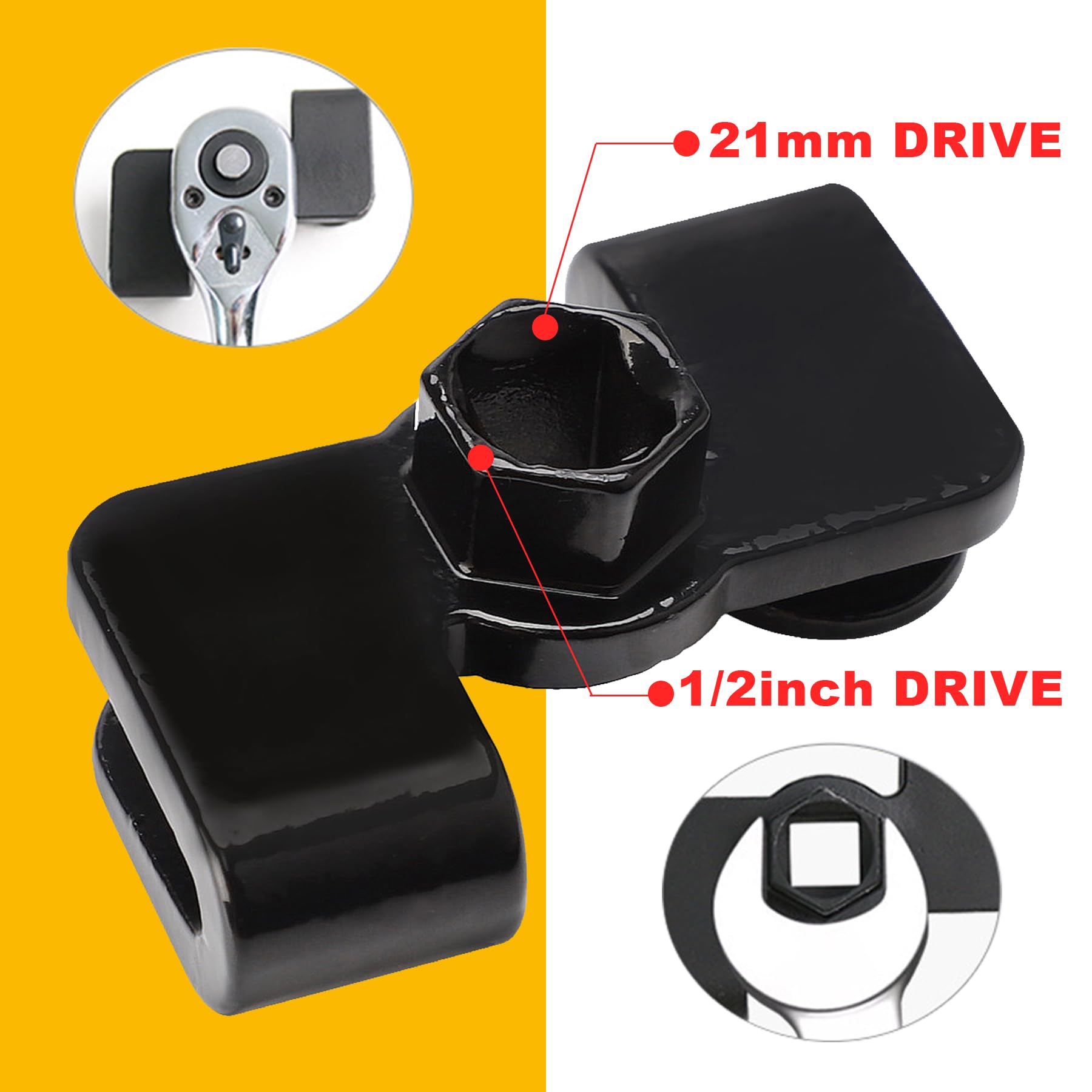 Snapklik.com : Wrench Extender,1/2 Drive Breaker Bars&21MM Hex Drive ...