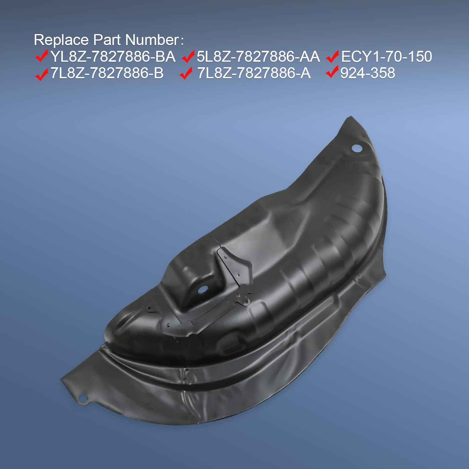 Rear Passenger Right Side Shock Rust Repair Kit Shock Tower Patch Panel Compatible with 2001-2012 Ford Escape 2001-2011 Mazda Tribute 2005-2011 Mercury Mariner Replace# 924-358, 5L8Z-7827886-AA