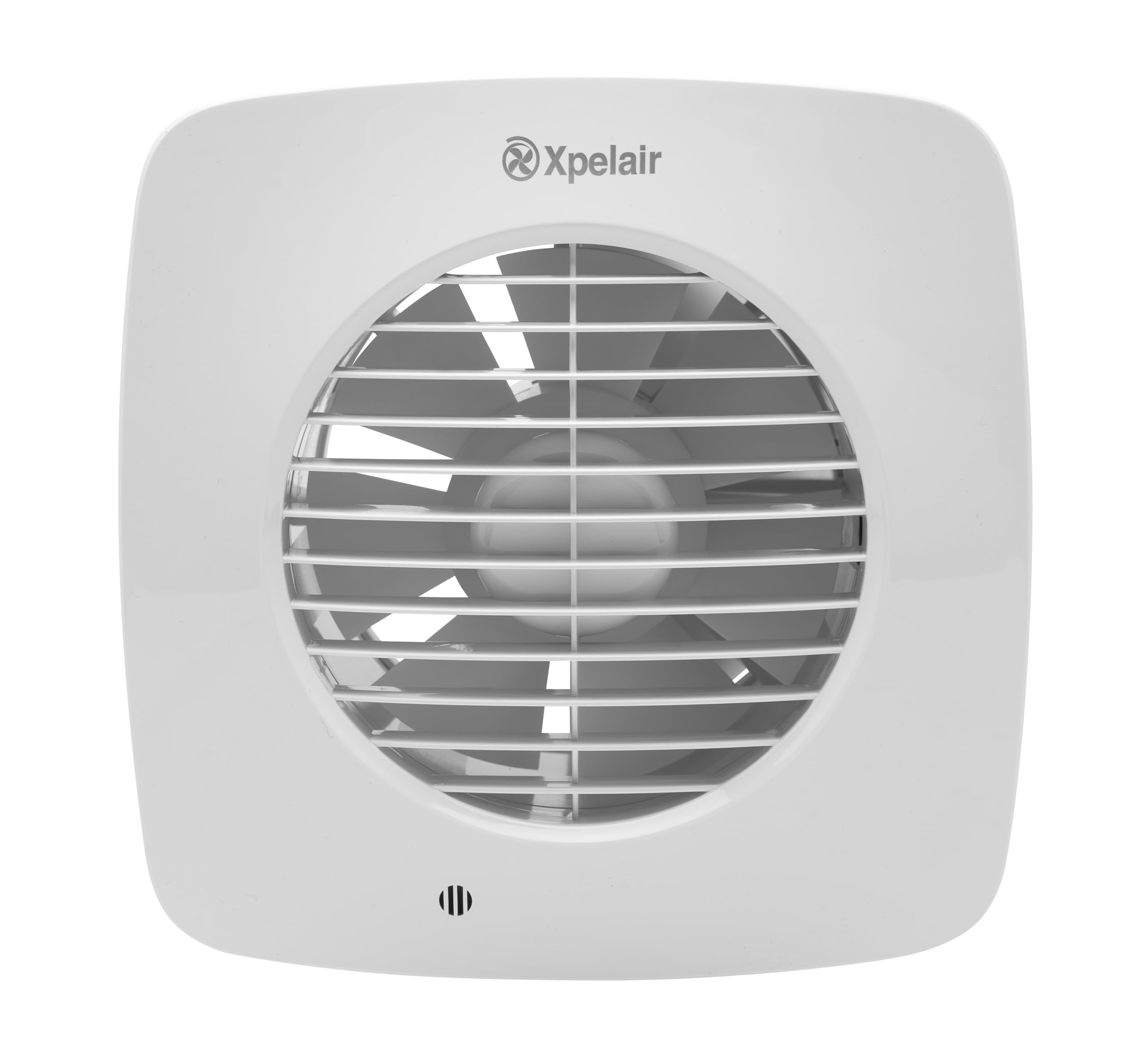 Xpelair DX150PS 6" / 150mm Kitchen Extractor Fan with Pullcord for Wall and Ceiling fitting with Square Grille-Front, IPX4 Rated, White
