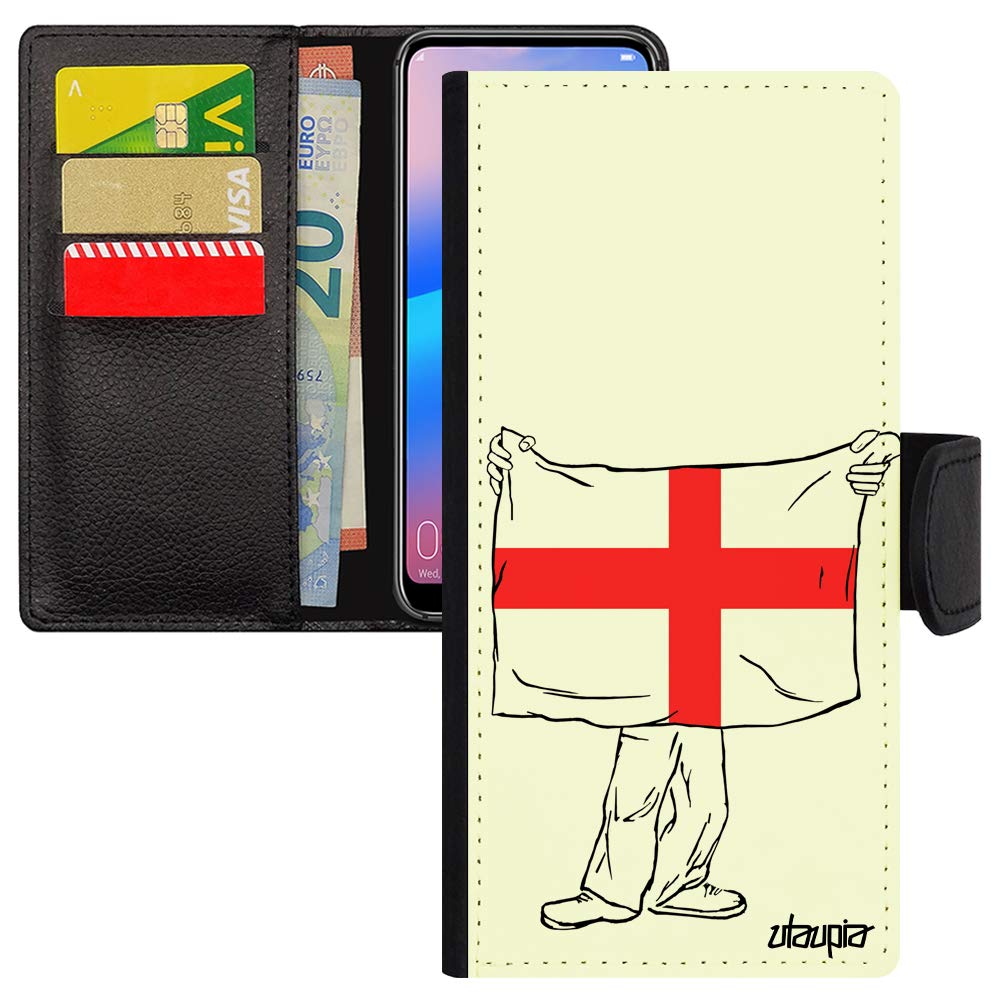 Étui portefeuille coque pour S21+ Plus cuir drapeau Angleterre - 2