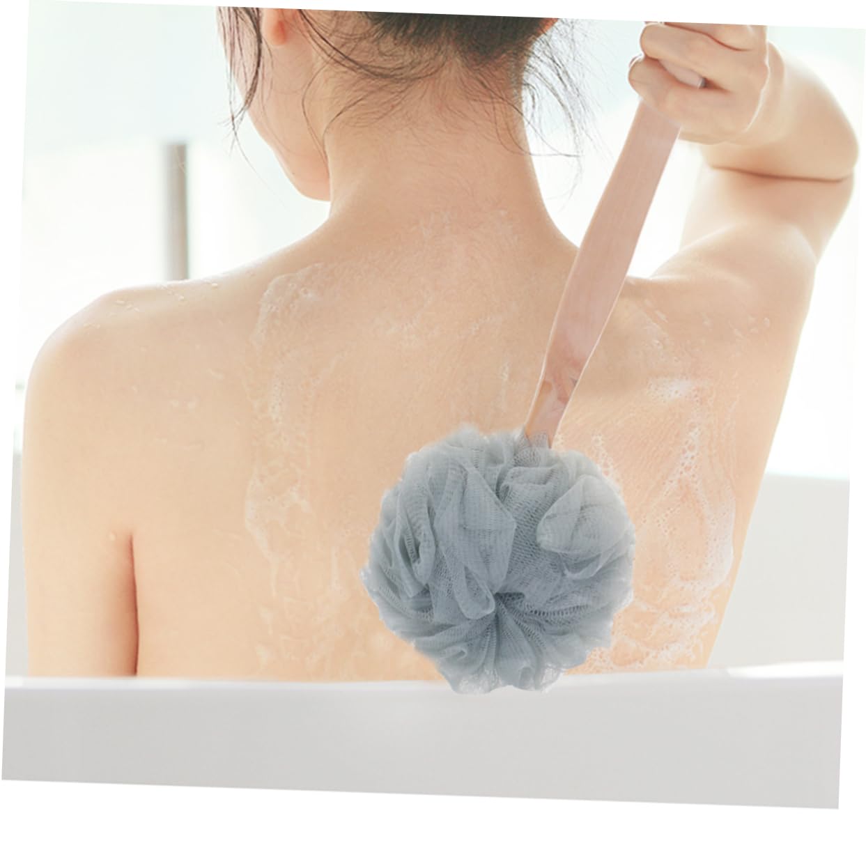 Angoily Cepillar 6 Piezas cepillo de esponja de ducha bola de ducha exfoliante puf de ducha esponjas depurador de ducha flor de baño con asa limpio toalla de baño hombre Iniciar sesión