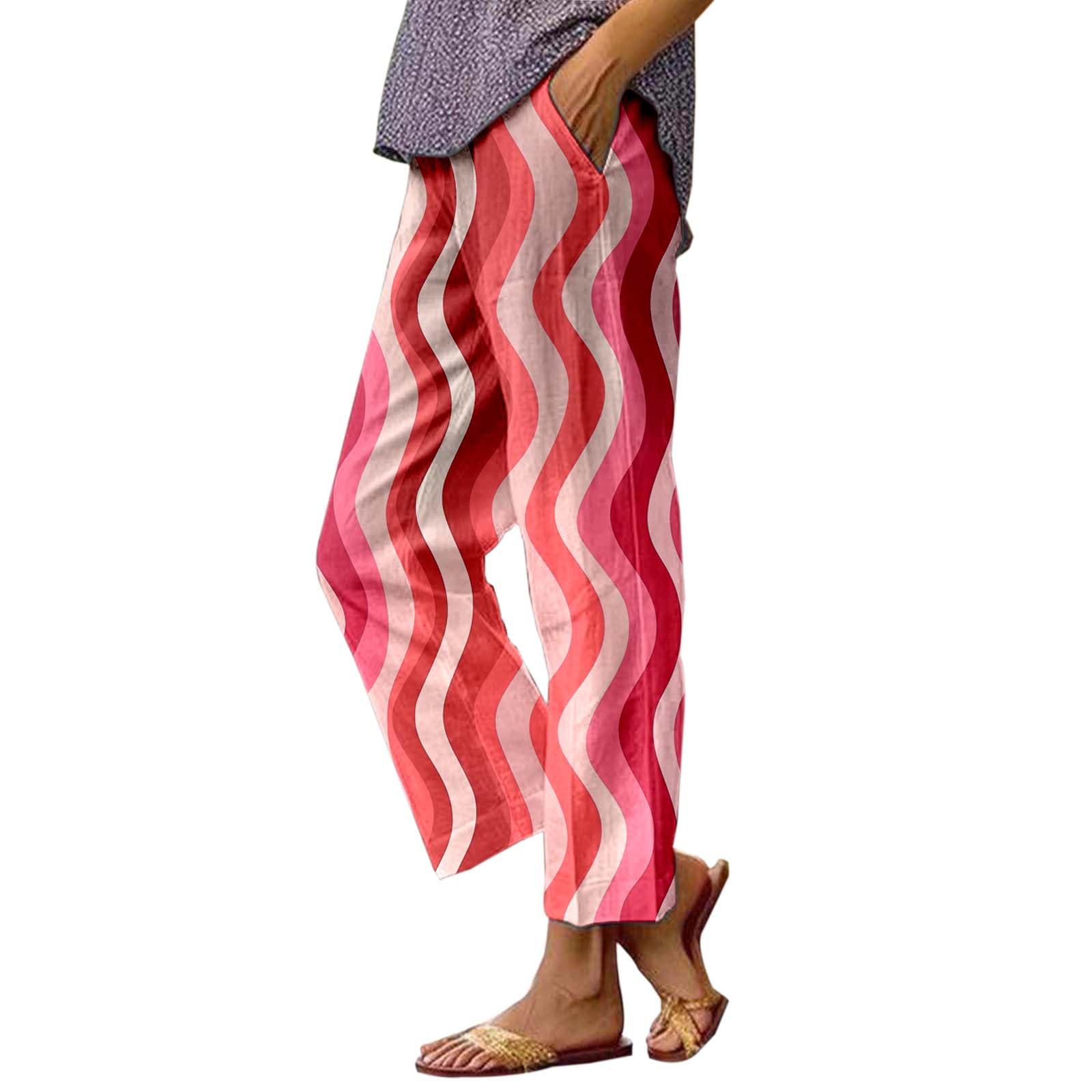Lässige Damen Sommerhose mit modischem Print für Bequeme Freizeitaktivitäten entspannte Alltagstage