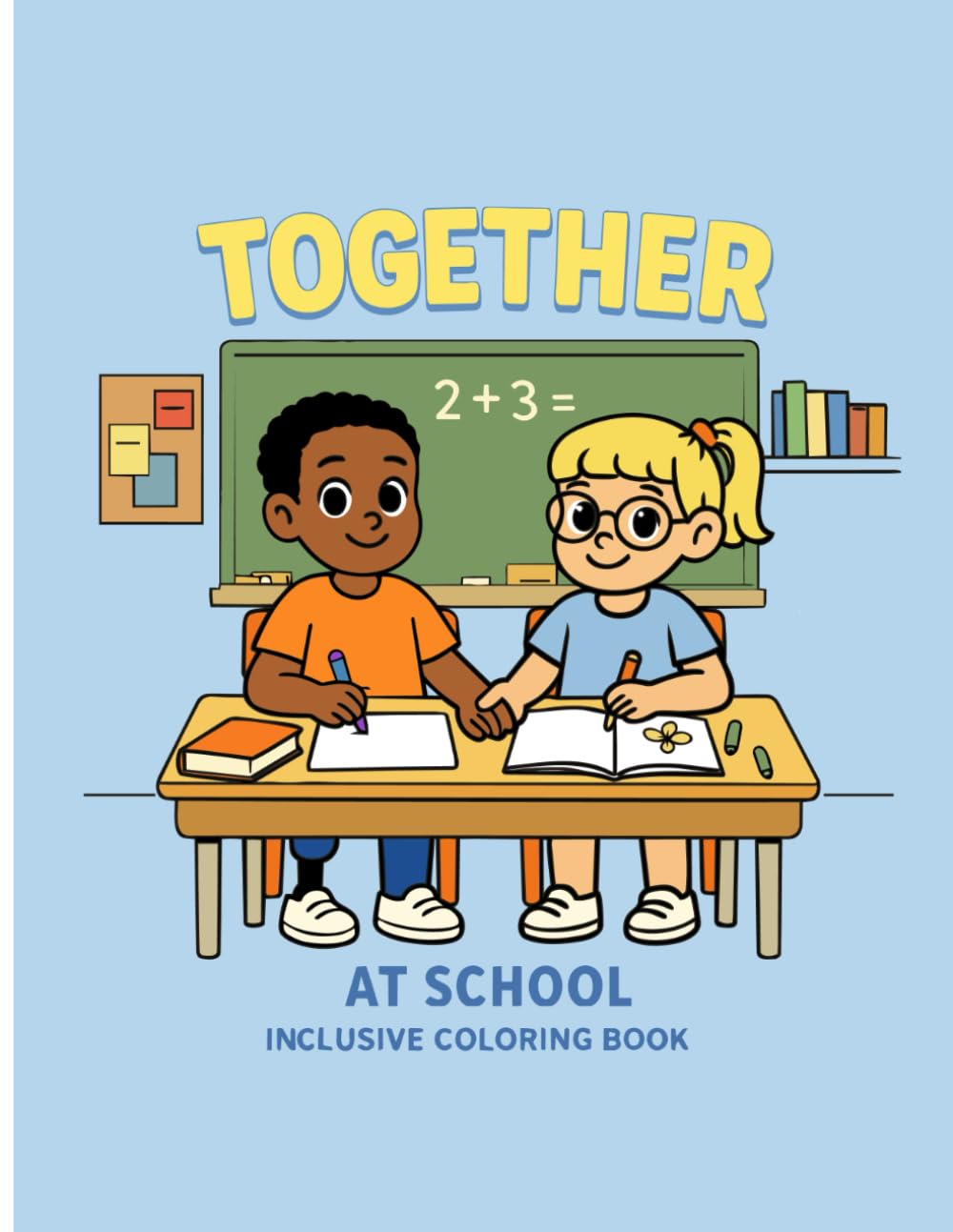 Friends at School Coloring Book: An Inclusive Coloring Book About Kindness, Learning and Friendship for Kids Ages 5-10 (Kind Kids Coloring Series)