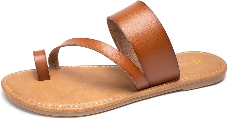 Huayuanwell Womens Slide Sandals Slip On Flat Sandals Flip Flop Thong Sandals Casual Summer Sandals