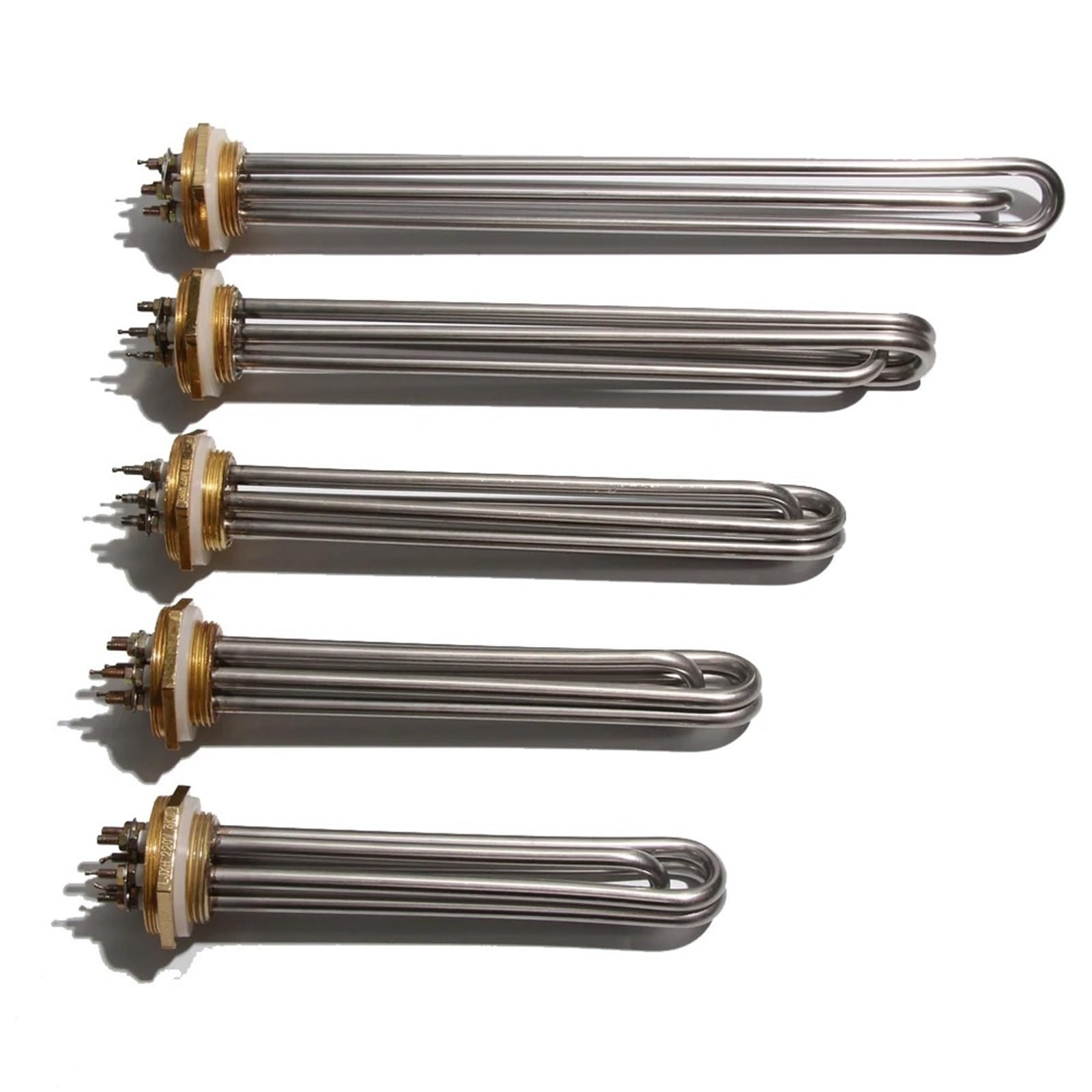 G1 1/2" Tauchwasser-Heizelement 110V 220V 380V Widerstand Zehnerheizung 3000W 4500W 6000W 9000W 12000W Mutter 1Stk(DN40 47mm,220V_3KW 195MM)