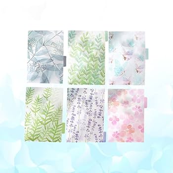 専用 6枚 Amazon | Toyvian カラーインデックス 6穴 手帳 リフィル