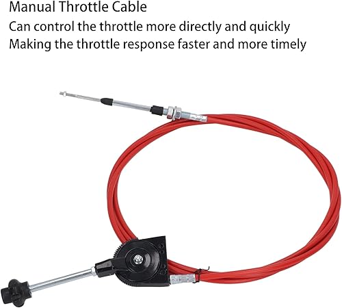 Miniatura 4 de Cable de acelerador manual de 14.8 ft, tubo de PU, conector de acero inoxidable, controlador de montaje del acelerador, línea de control del