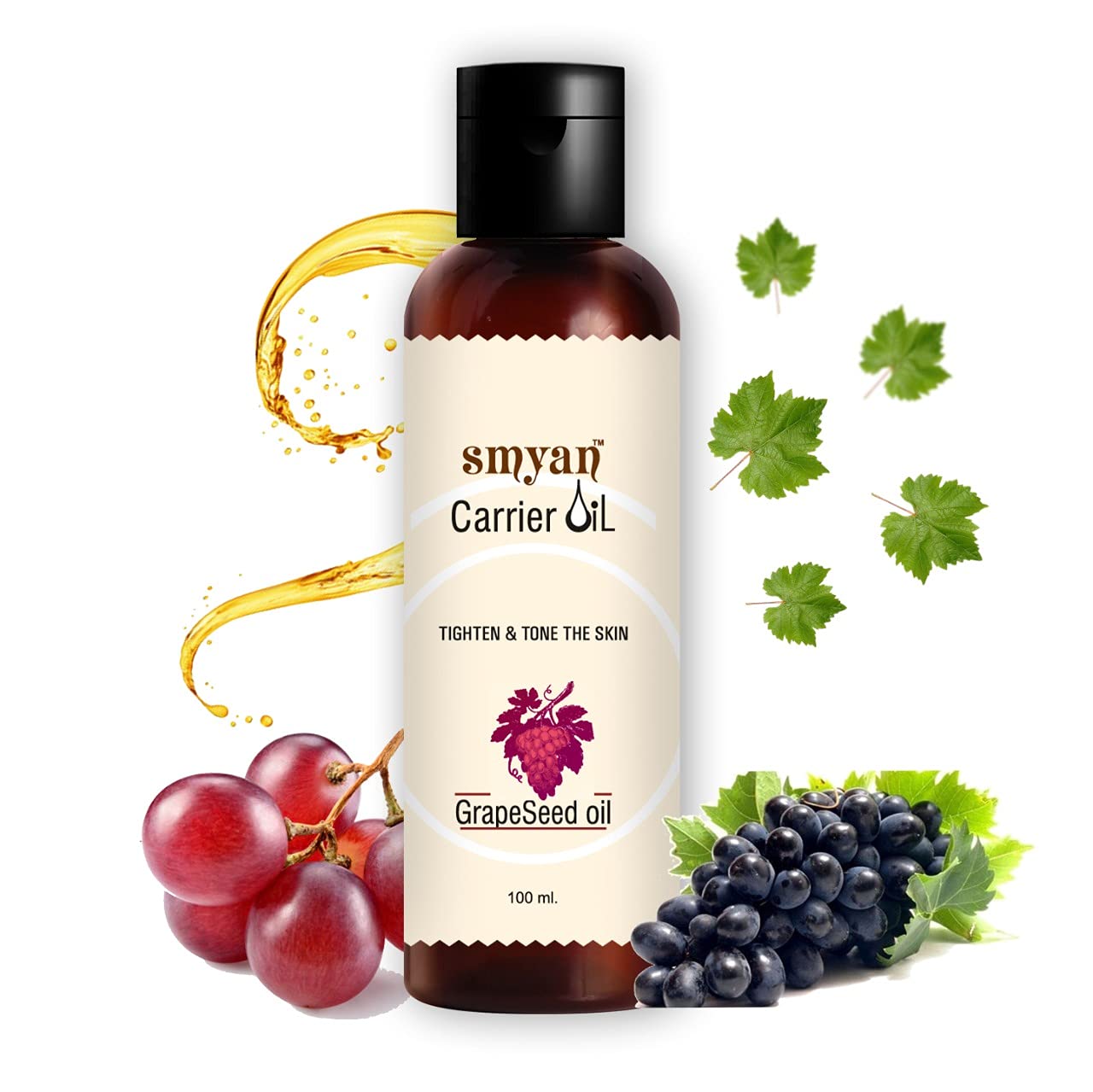 Buy Smyan GrapeSeed Oil Cold Pressed Pure and Natural Carrier Oil,Grape