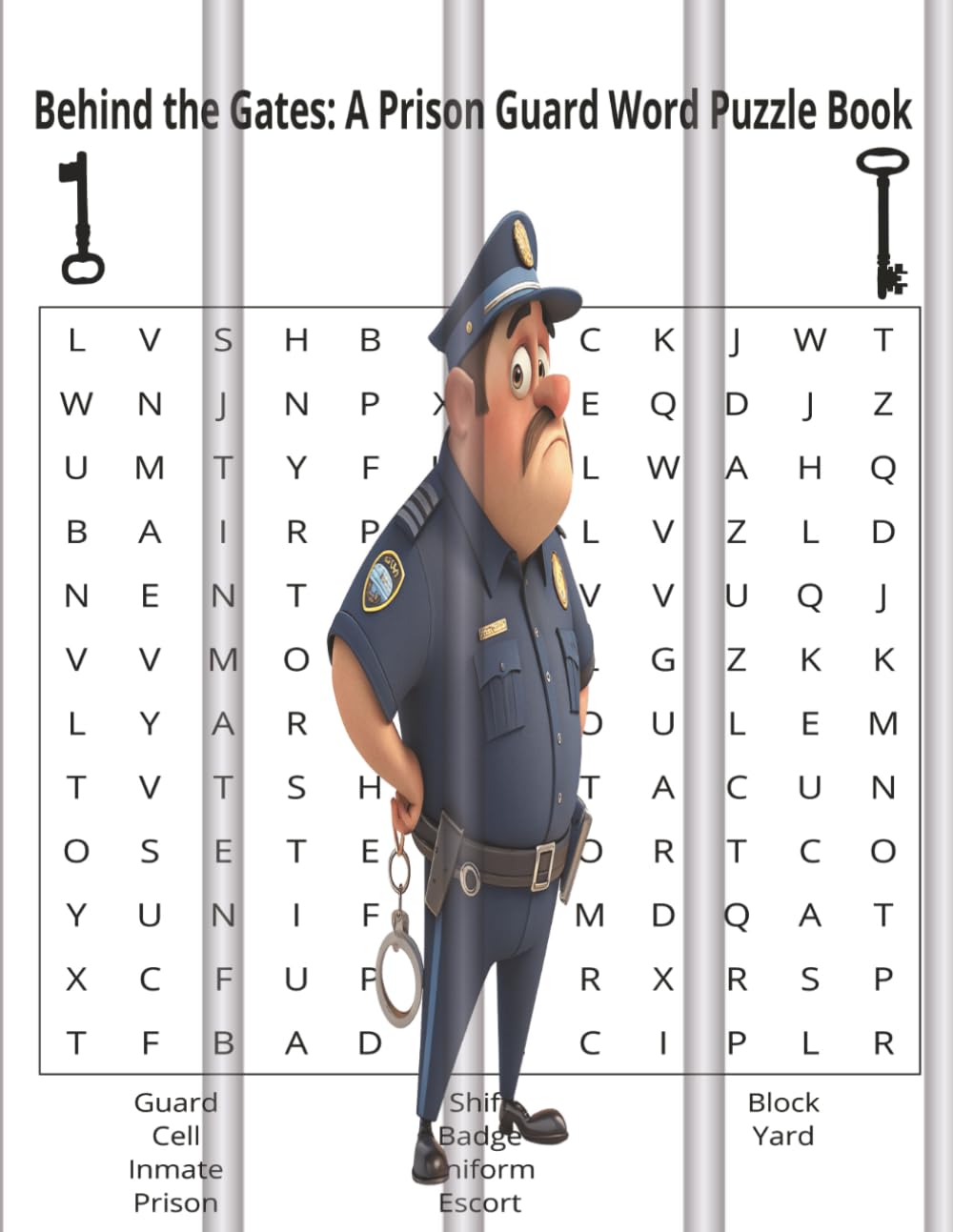 Behind the Gates: A Prison Guard Word Puzzle Book